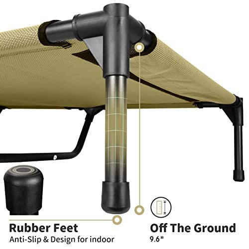 FIOCCO Elevated Dog Bed - Chew-Proof, Heavy-Duty Raised Cot for XL Dogs - Image 4