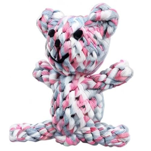 SunGrow Teddy Bear Dog Rope Toy – Teething, Tug, & Teeth Cleaning Fun! - Image 8