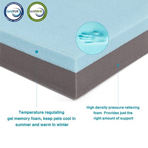 GOHOO PET Orthopedic Memory Foam Dog Bed - Cooling, Waterproof, Washable - Image 2