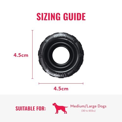 KONG Extreme Tire Dog Toy – Tough Rubber, Treat Dispensing, Large Breed - Image 4