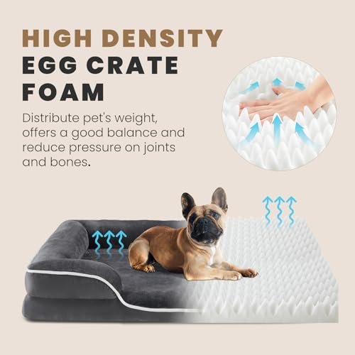 Orthopedic Memory Foam Dog Bed for Medium Pets, Washable & Waterproof - Image 4