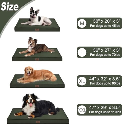 Outdoor Waterproof Orthopedic Dog Bed - Large, Cooling, Washable Cover - Image 6