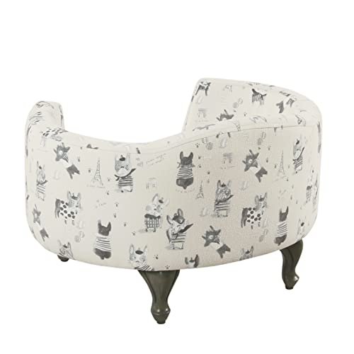 Luxury Upholstered Pet Bed – Stain-Resistant, Curved Design, Medium Size - Image 3