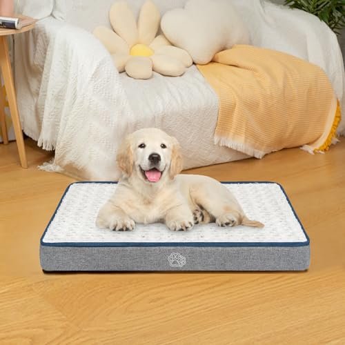 EMPSIGN Reversible Dog Crate Bed Pad with Washable Cover, Grey - Image 7
