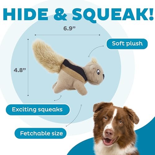 Outward Hound Squeakin' Squirrels Dog Toy Replacements - 3 Pack - Image 3