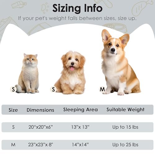 Hoewina Calming Donut Cat & Dog Bed - 20in Fluffy Washable Pet Bed - Image 2
