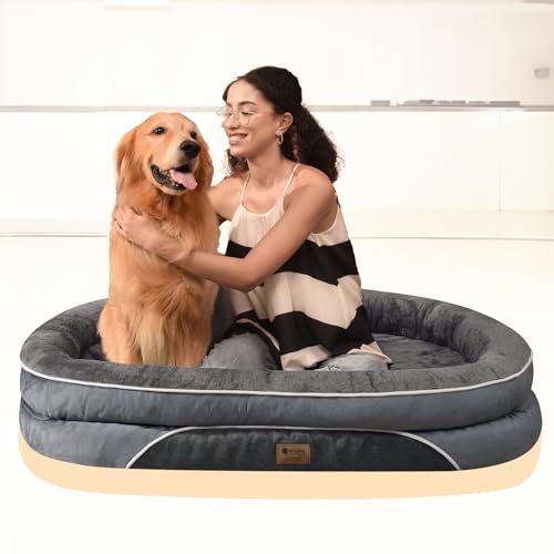 Orthopedic Waterproof Dog Bed - Washable Bolster Bed for Large Dogs - Image 7