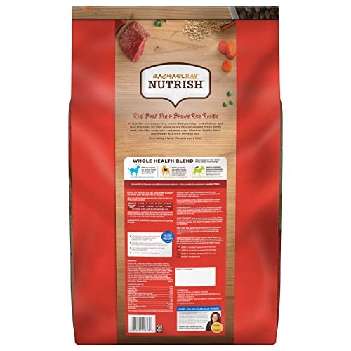 Rachael Ray Nutrish Natural Dry Dog Food, Real Beef & Brown Rice, 28 lb - Image 3