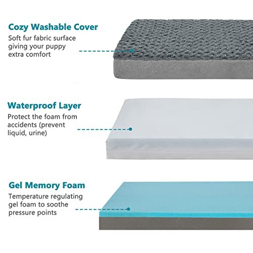 GOHOO PET Orthopedic Memory Foam Dog Bed - Cooling, Waterproof, Washable - Image 8