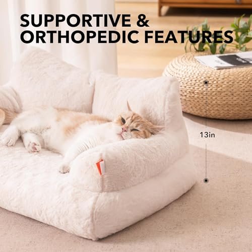 Soft Washable Pet Bed for Cats & Small Dogs – Anti-Slip Calming Sofa - Image 3