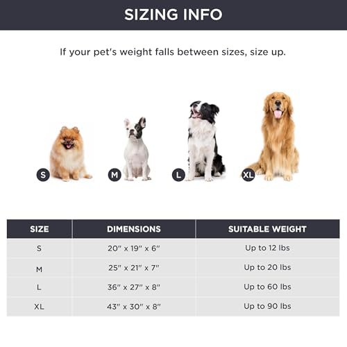 Cozy Orthopedic Dog Bed for Small & Medium Dogs - Washable, Soft, Cream - Image 6