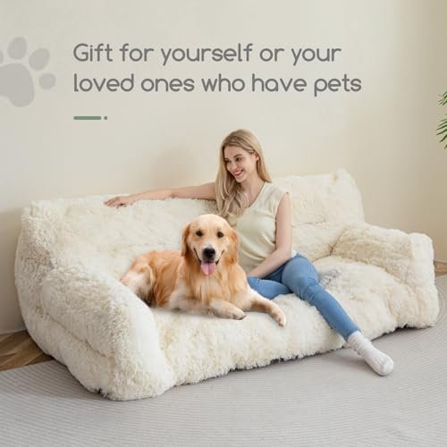 HIGOGOGO Giant Human Dog Bed – XXXL Comfy Faux Fur Floor Sofa - Image 5