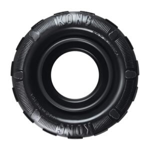 KONG Extreme Tires - KONG's Most Durable Natural Rubber Chew & Fetch Toy - Treat Dispenser Dog Tire Toy - Pet Supplies for Outdoor & Indoor Play - For Medium/Large Dogs