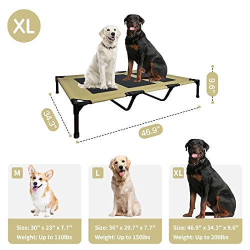 FIOCCO Elevated Dog Bed - Chew-Proof, Heavy-Duty Raised Cot for XL Dogs - Image 5
