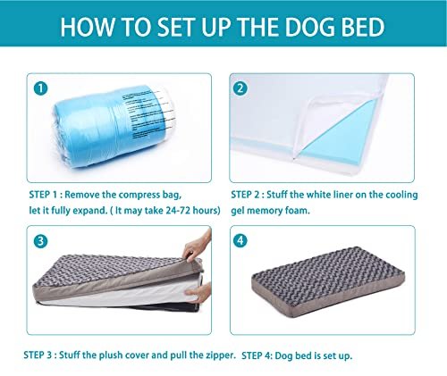 GOHOO PET Orthopedic Memory Foam Dog Bed - Cooling, Waterproof, Washable - Image 7