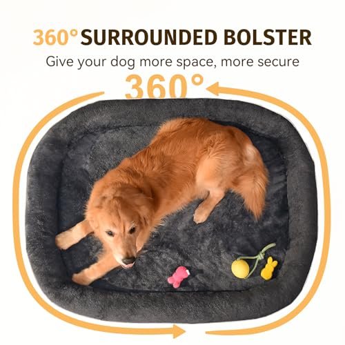 Orthopedic Waterproof Dog Bed - Washable Bolster Bed for Large Dogs - Image 3