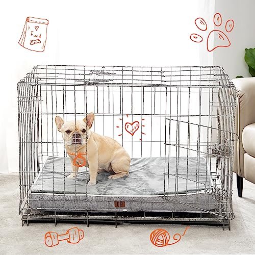 EHEYCIGA Orthopedic Memory Foam Dog Bed, Waterproof & Washable, Grey - Image 9