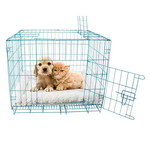 Super Soft Sherpa Dog Crate Bed, 24x18, Cozy Pet Cushion White - Image 9