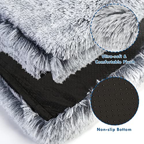 Orthopedic Dog Bed with Hooded Cover – Calming Memory Foam Crate Mat - Image 3
