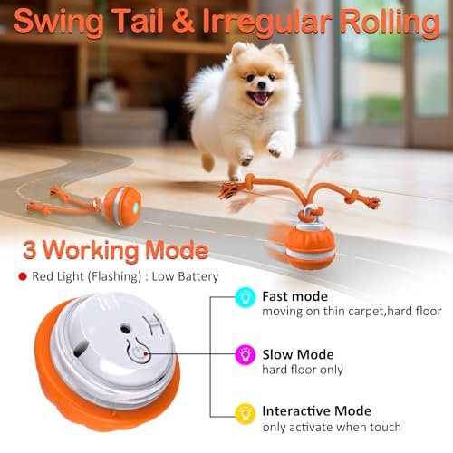 Salodal Interactive Dog Ball - Motion Activated, USB Rechargeable Toy - Image 2