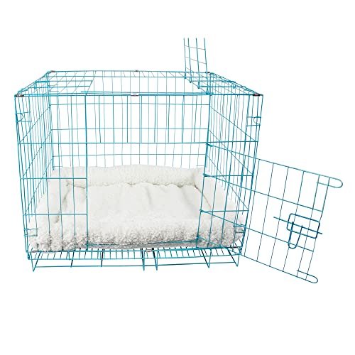 Super Soft Sherpa Dog Crate Bed, 24x18, Cozy Pet Cushion White - Image 8