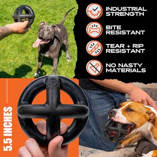 Monster K9 Indestructible Dog Ring - Tough Chew Toy for Large Breeds - Image 4