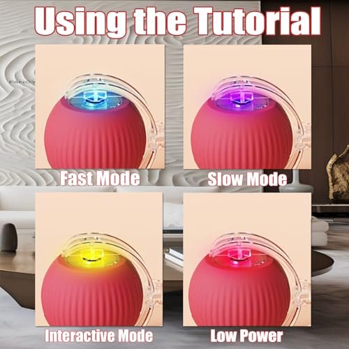 Jefuzh Smart Rolling Dog Ball – Interactive, 360° Auto-Moving Pet Toy - Image 3