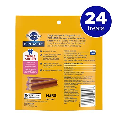 PEDIGREE DENTASTIX Dual Flavor Dog Treats Bacon Chicken 24 Count - Image 2