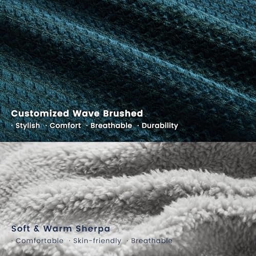 Miguel Washable Dog Bed - Removable Cushion, Non-Slip, 30” Blue - Image 5