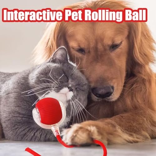 Jefuzh Smart Rolling Dog Ball – Interactive, 360° Auto-Moving Pet Toy - Image 2