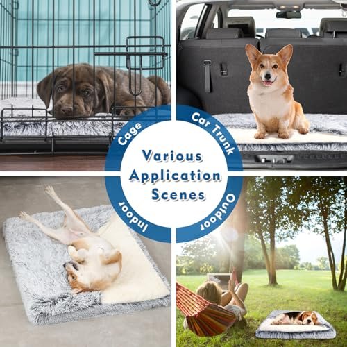 Orthopedic Dog Bed with Hooded Cover – Calming Memory Foam Crate Mat - Image 7