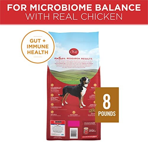 Purina ONE Chicken & Rice Dry Dog Food, High Protein, 8 lb Bag - Image 6