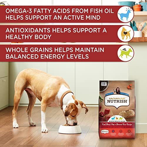 Rachael Ray Nutrish Natural Dry Dog Food, Real Beef & Brown Rice, 28 lb - Image 5