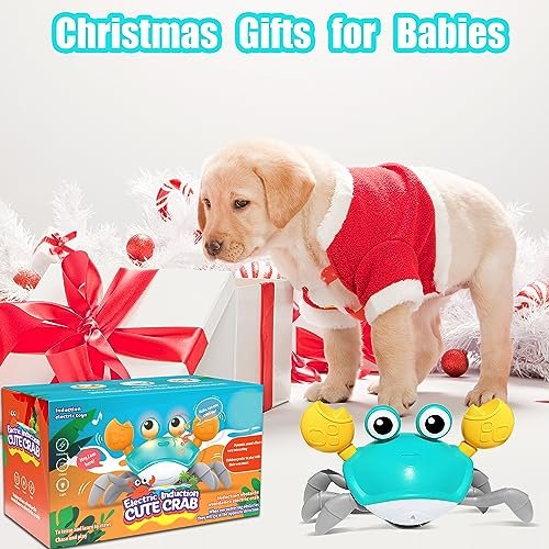 Interactive Crawling Crab Dog Toy with Lights, Music & Obstacle Avoidance - Image 6