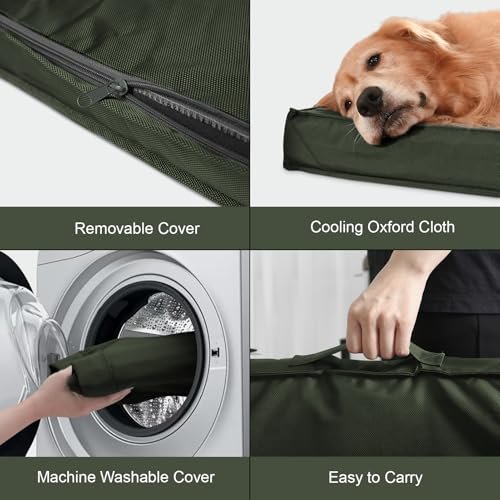 Outdoor Waterproof Orthopedic Dog Bed - Large, Cooling, Washable Cover - Image 3