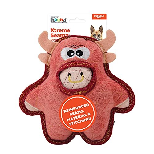 Outward Hound Xtreme Seamz Tough Plush Dog Toy with Squeaker - Image 2