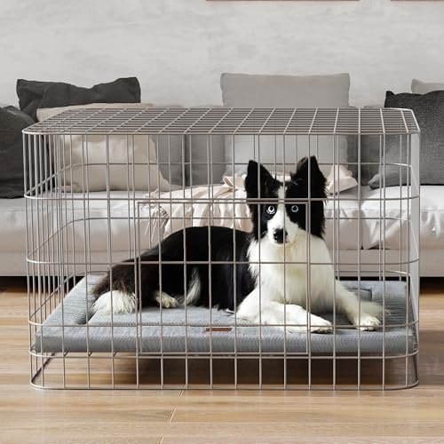Orthopedic Dog Crate Bed: Comfy Foam Mat for Large, Medium & Small Dogs, Grey - Image 2