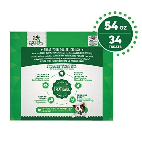 Greenies Large Dog Dental Treats, Natural & Original, 54 oz, 34 Count - Image 2