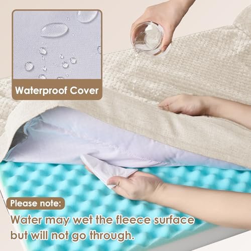 EHEYCIGA Orthopedic Memory Foam Dog Bed, Waterproof & Washable, Large - Image 3