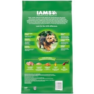 IAMS Small & Toy Breed Adult Dry Dog Food for Small Dogs with Real Chicken, 7 lb. Bag