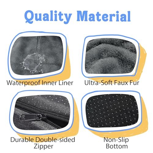 Orthopedic Washable Large Dog Bed - Waterproof, Non-Slip, Bolstered Sofa - Image 4