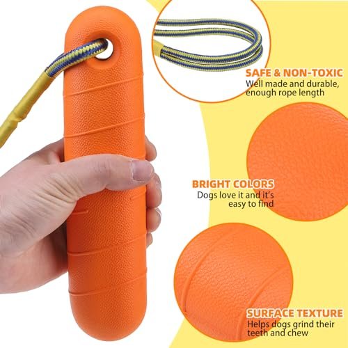 PUPTECK Floating Dog Pool Toys – 2-Pack Interactive Fetch Bumpers - Image 4