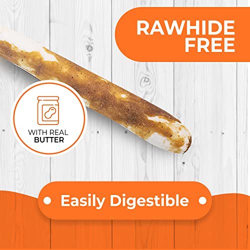 Canine Naturals Rawhide-Free Peanut Butter Dog Chews, 10 Pack, 5" - Image 2