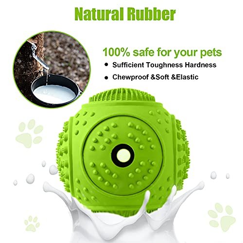 LUKITO Tough Dog Chew Toys 3-Pack for Aggressive Chewers, Natural Rubber - Image 4