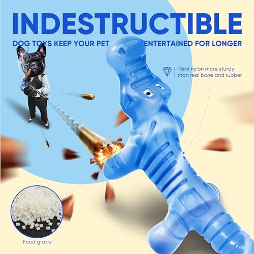 LEGEND SANDY Tough Dog Chew Toy for Aggressive Chewers, Durable Bone - Image 3