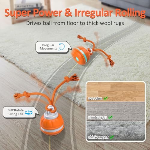 Salodal Interactive Dog Ball - Motion Activated, USB Rechargeable Toy - Image 5
