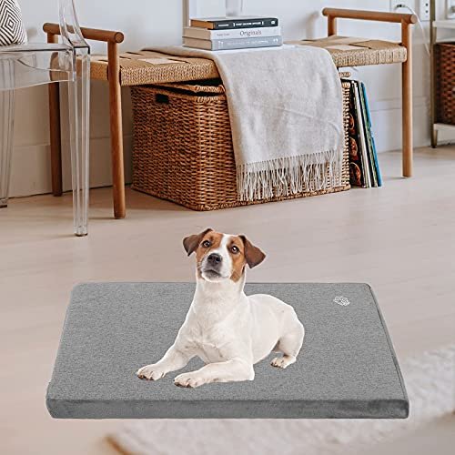 Reversible Dog Crate Bed - Cool & Warm, Waterproof, Washable, Grey - Image 5