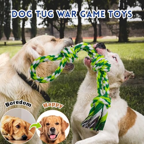 Durable Dog Rope Toys for Aggressive Chewers – 3 Pack Heavy Duty Tug - Image 6