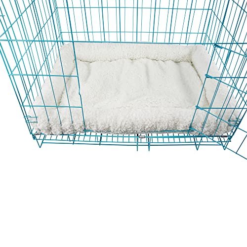 Super Soft Sherpa Dog Crate Bed, 24x18, Cozy Pet Cushion White - Image 7
