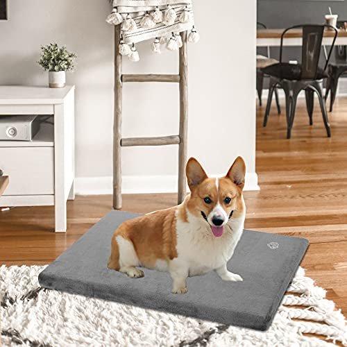 Reversible Dog Crate Bed - Cool & Warm, Waterproof, Washable, Grey - Image 6